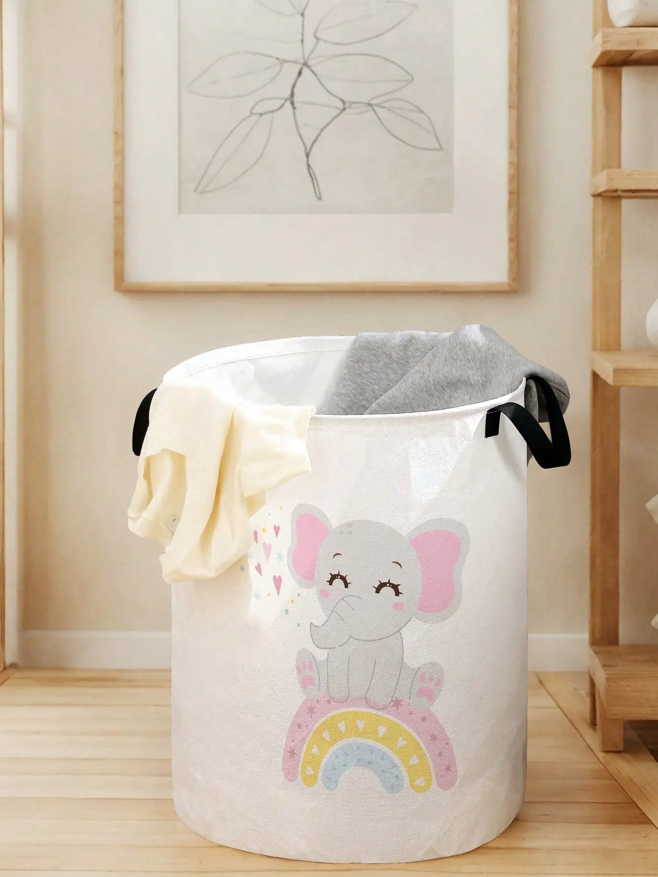 Baby Clothing Storage - 1pc Cute Elephant Pattern Foldable Large