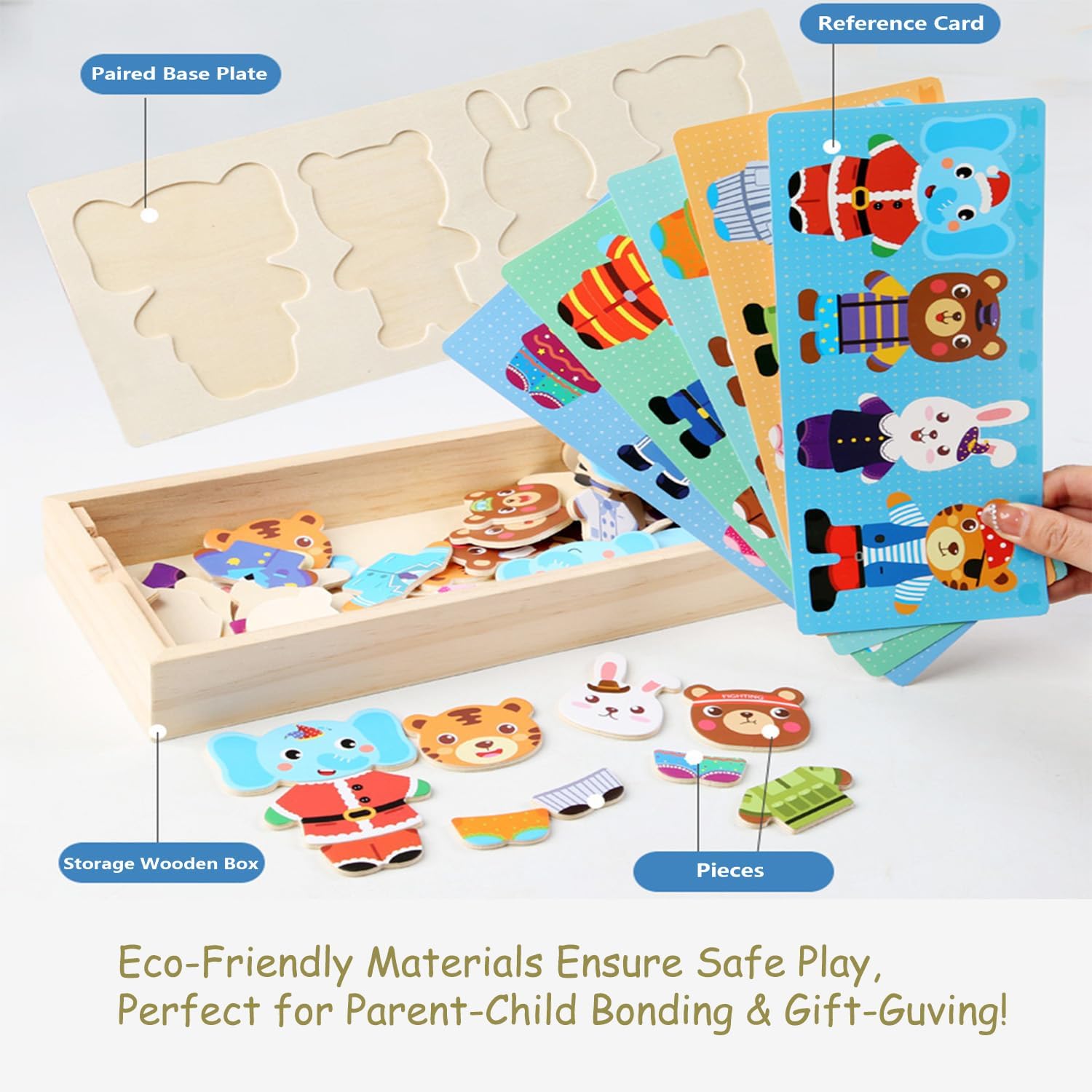 Wooden Jigsaw Bear Family Puzz – Baby Clothing Storage recenzja i cena