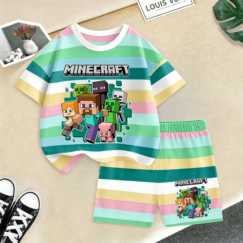 Minecrafted Girl boy Summer T  – Baby Clothing Discount recenzja i cena