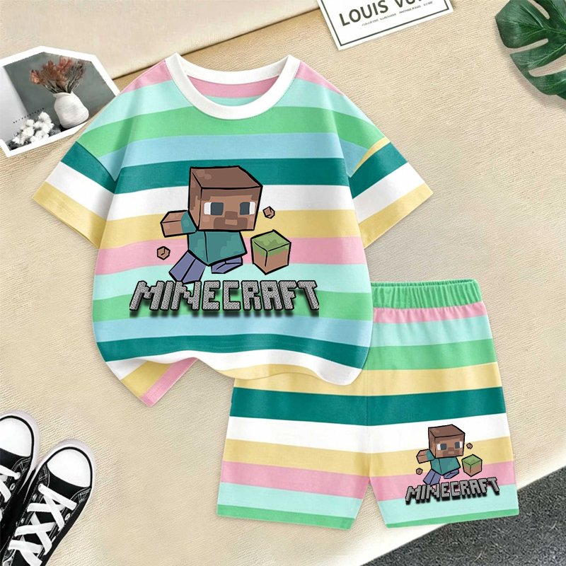Minecrafted Girl boy Summer T  – Baby Clothing Discount recenzja i cena