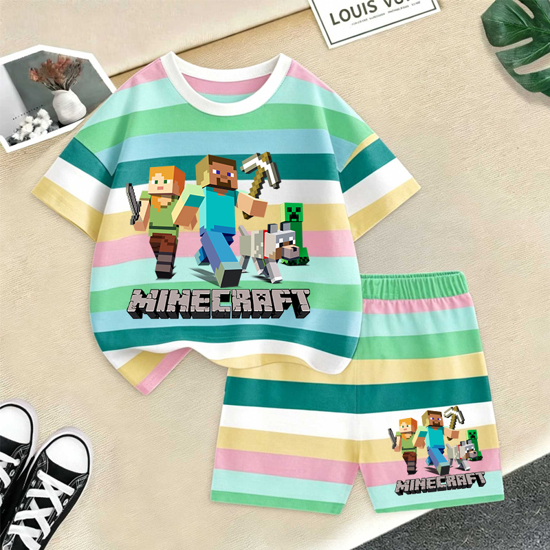 Minecrafted Girl boy Summer T  – Baby Clothing Discount recenzja i cena