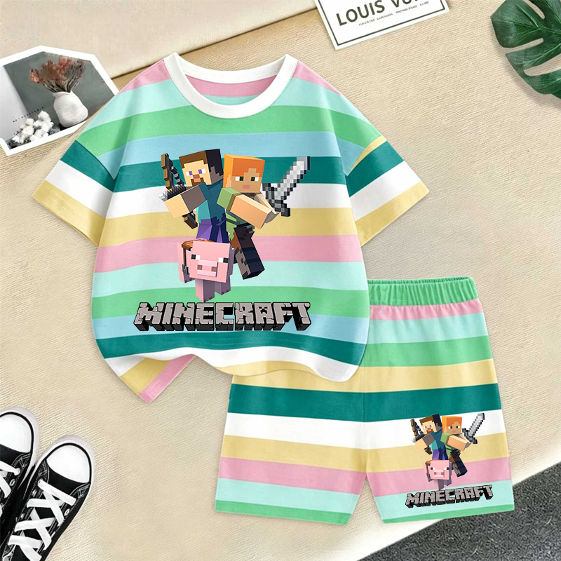 Minecrafted Girl boy Summer T  – Baby Clothing Discount recenzja i cena