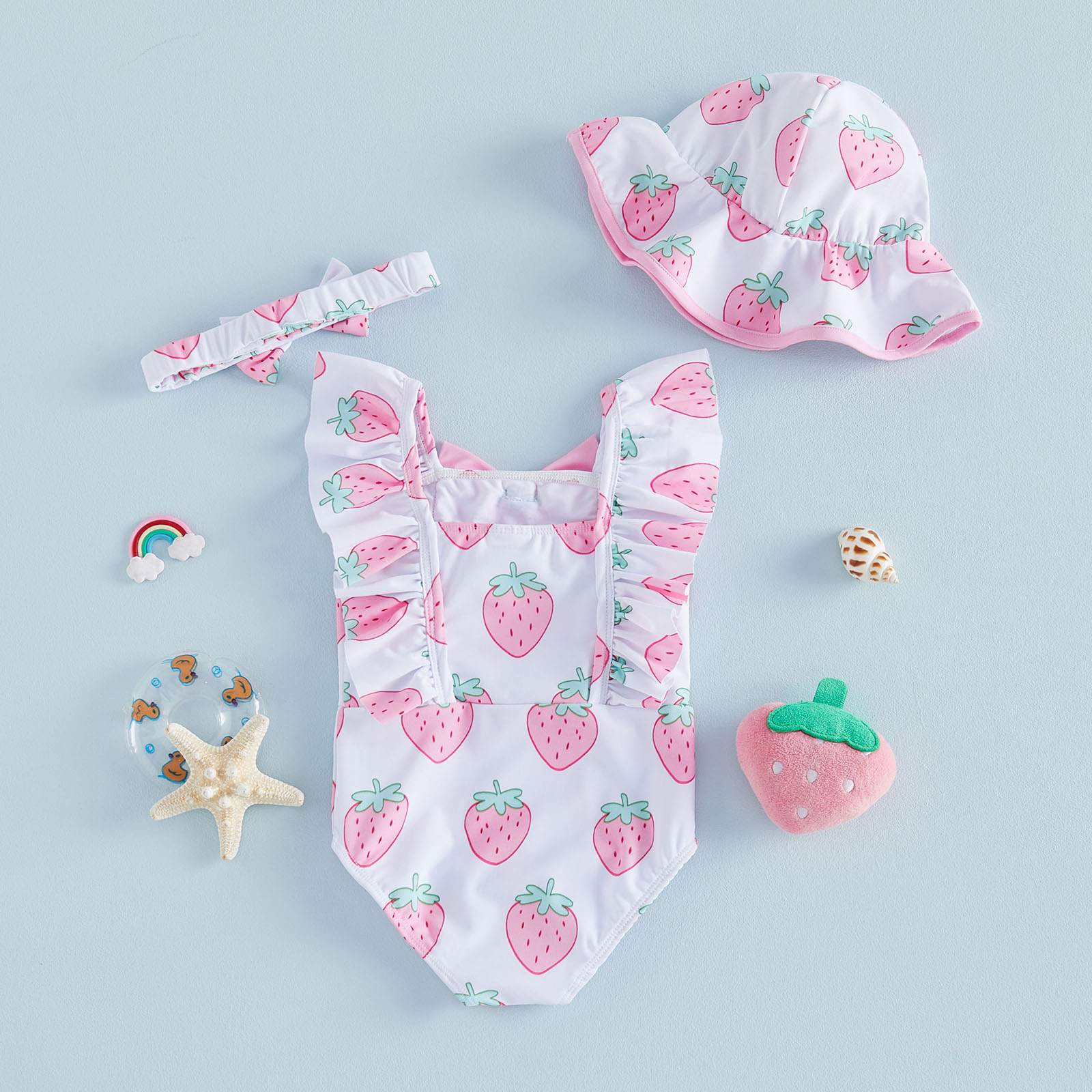 Kids Baby Girl Swimsuit Bow/St – Baby Clothing Online recenzja i cena