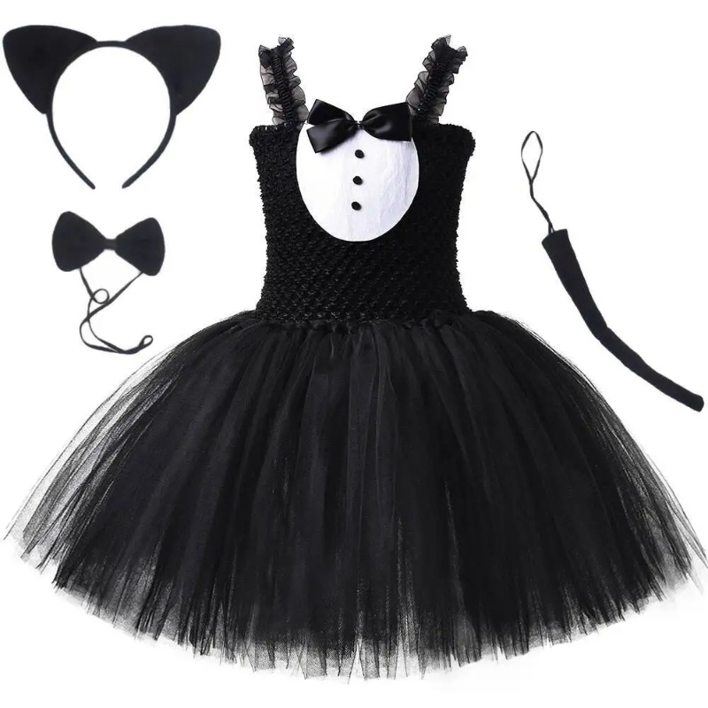 White Black Cat Tutu Dress for – Baby Clothing Discount recenzja i cena