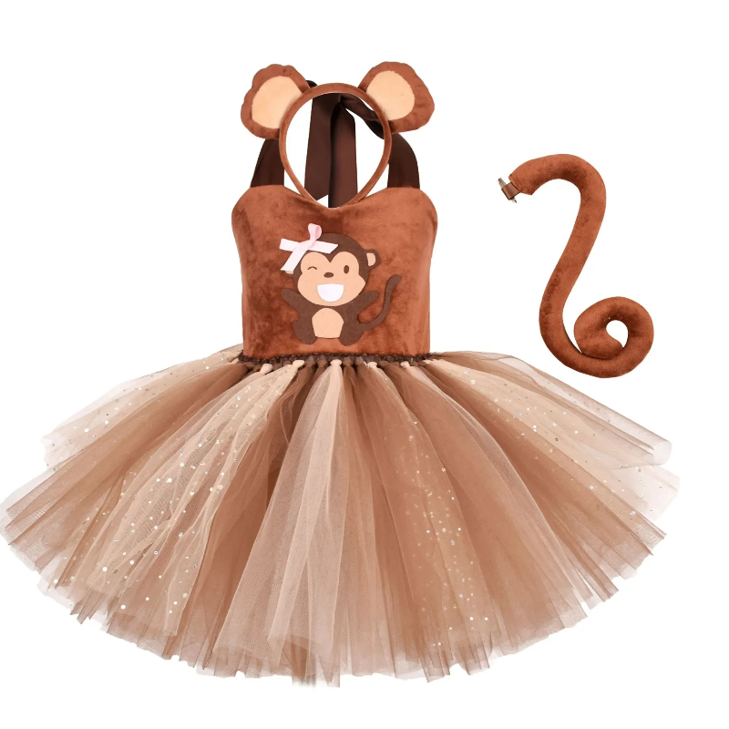 Brown Monkey Tutu Dress for Ba – Baby Clothing Discount recenzja i cena